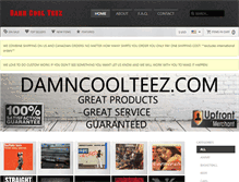 Tablet Screenshot of damncoolteez.com